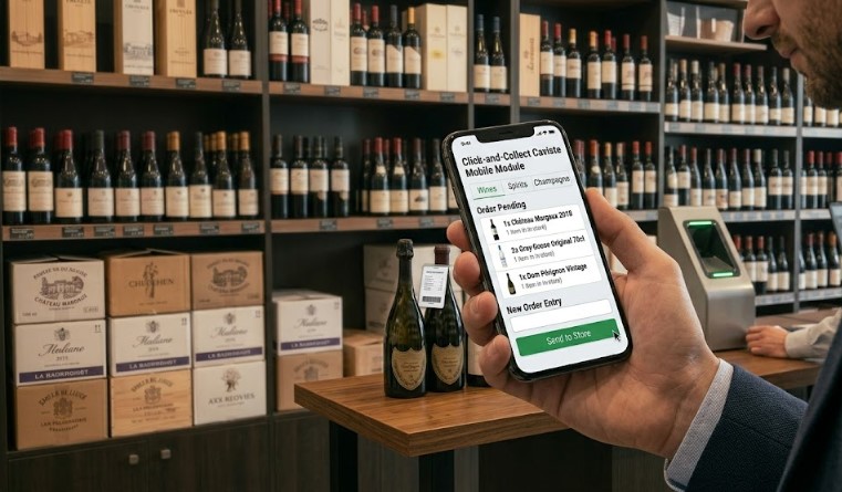 Click and collect wine shop, Geelong