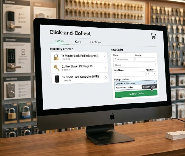 Module click and collect, Newcastle